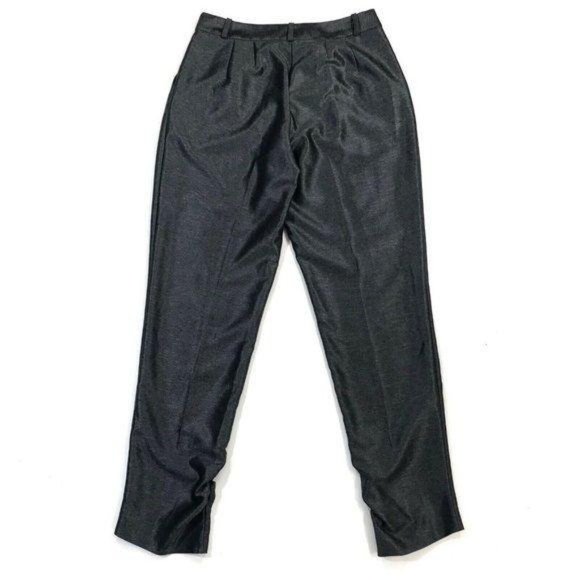 She Said  Ruched Ankle Loose Fit Metallic Pants - Picture 5 of 6